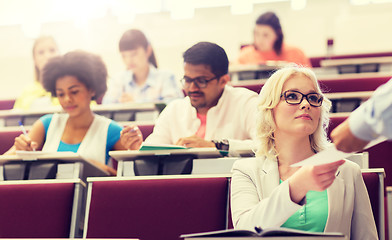 Image showing group of international students in lecture hall