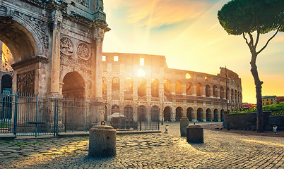 Image showing Road to Colosseum