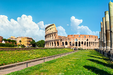 Image showing Rome at sunset