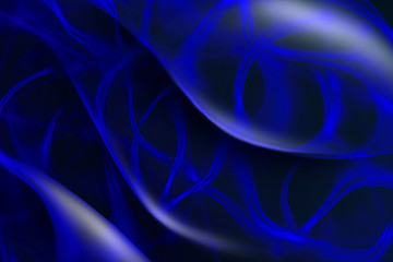 Image showing Abstract background design with dark blue waves.