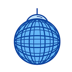 Image showing Party ball line icon.