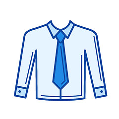 Image showing Necktie line icon.