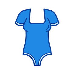 Image showing Bodysuit line icon.