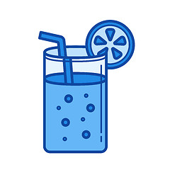 Image showing Lemonade line icon.