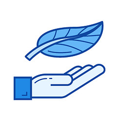 Image showing Eco friendly line icon.