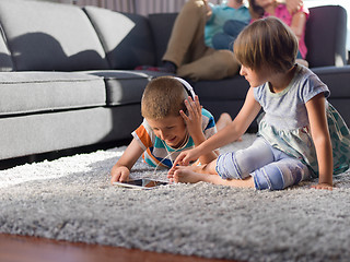 Image showing couple spending time with kids