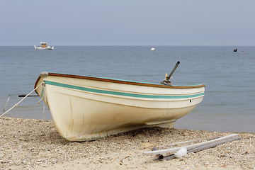 Image showing greek fishing boats