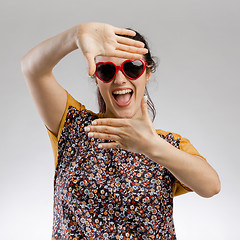 Image showing Funny woman