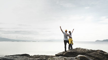 Image showing Couple enjoying the view