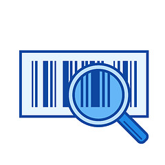 Image showing Bar code line icon.