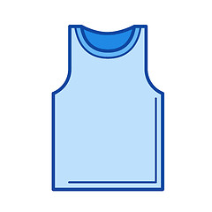 Image showing Tank top line icon.