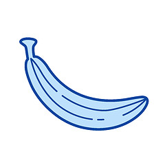 Image showing Banana line icon.