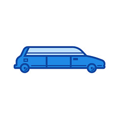 Image showing Limousine line icon.