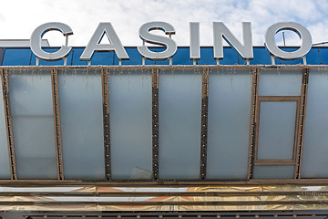 Image showing White Casino Sign