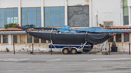 Image showing Trailer Sail Boat