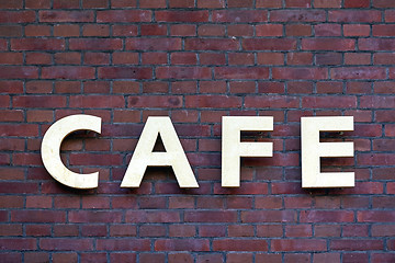 Image showing Cafe Sign