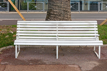 Image showing White Bench