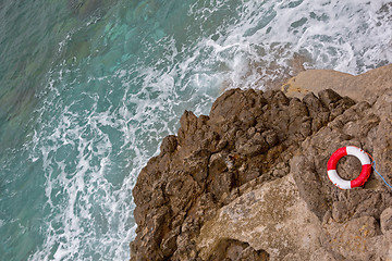 Image showing Lifesaver Rocky Coast