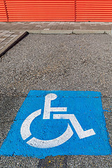 Image showing Disabled Parking Place