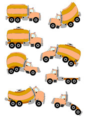 Image showing Cartoon Trucks