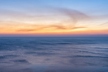 Image showing sea horizon after sunset