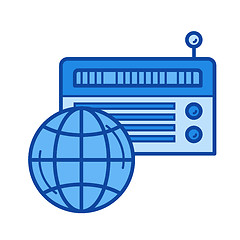 Image showing Radio line icon.