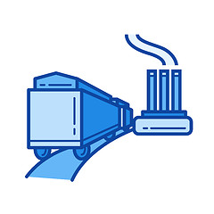 Image showing Power plant line icon.