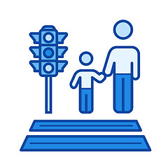 Image showing Parental care line icon.