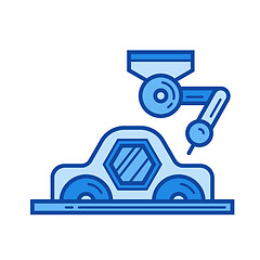 Image showing Car production line icon.