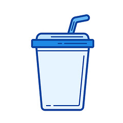 Image showing Soda line icon.