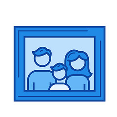 Image showing Family portrait line icon.