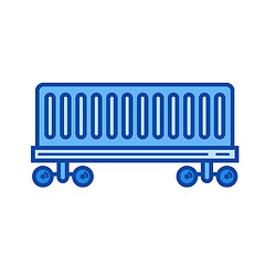 Image showing Railroad delivery line icon.