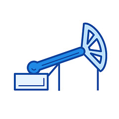 Image showing Oil production line icon.