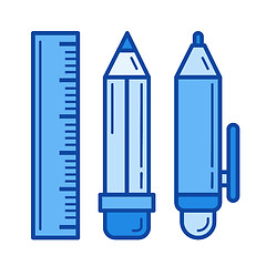 Image showing Stationery line icon.