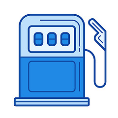 Image showing Petrol station line icon.