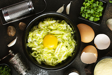 Image showing grated zucchini 