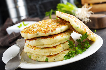 Image showing pancakes with onion