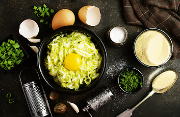 Image showing grated zucchini 