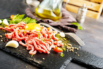 Image showing Raw minced meat 