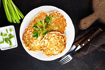 Image showing pancakes with onion