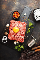 Image showing Raw minced meat 