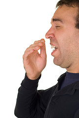 Image showing Sneezing Man