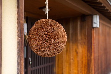 Image showing Ball made of cedar leaves