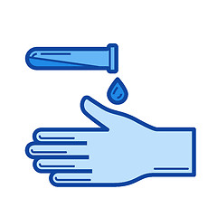 Image showing Disinfection line icon.