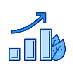 Image showing Growth line icon.