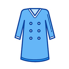 Image showing Raincoat line icon.