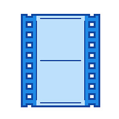 Image showing Film frame line icon.