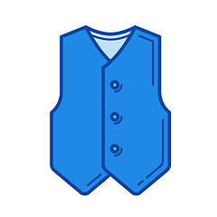 Image showing Vest line icon.