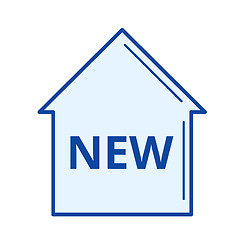 Image showing New house line icon.