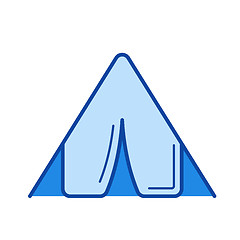 Image showing Tent line icon.